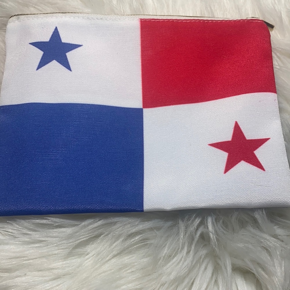 Panama flag makeup bag